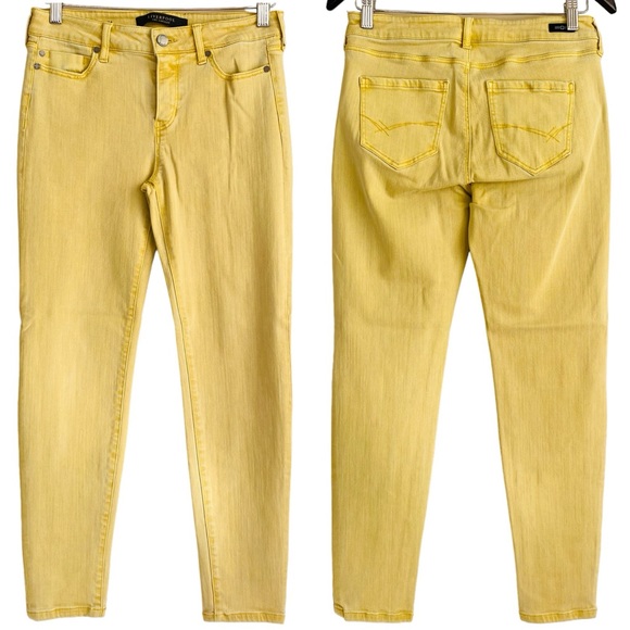 Liverpool Jeans Company Denim - Liverpool Butterscotch Yellow The Crop Stretch Skinny Jeans Size 27/4